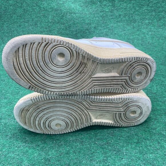 Nike Air Force 1 07 White Gold Leather Trainers Womens Size 7 - Picture 3 of 4